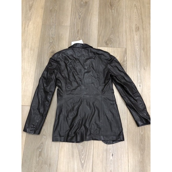 Giorgio Armani Brown Jacket Blazer Woman’s 40 Lamb Leather Italy R1 - Picture 2 of 9